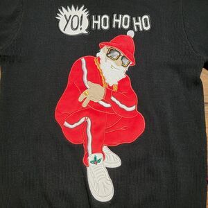 Ugly Christmas Sweater Brand LS Knit "Yo! Ho Ho Ho" Santa Unisex - Size Small